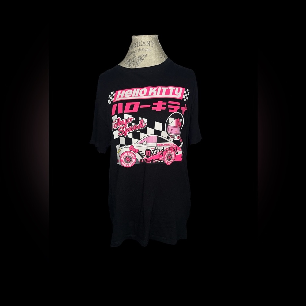 Hello Kitty Black and Pink T-Shirt